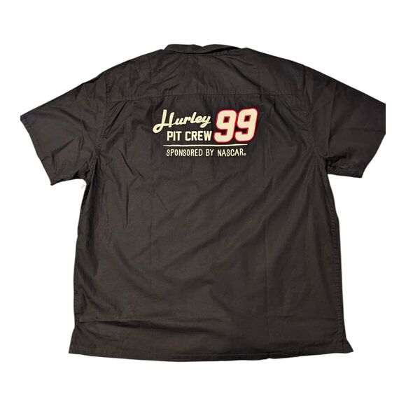 NASCAR Hurley Race Day Short Sleeve Button Down Woven Men's Size XL. - Picture 7 of 10